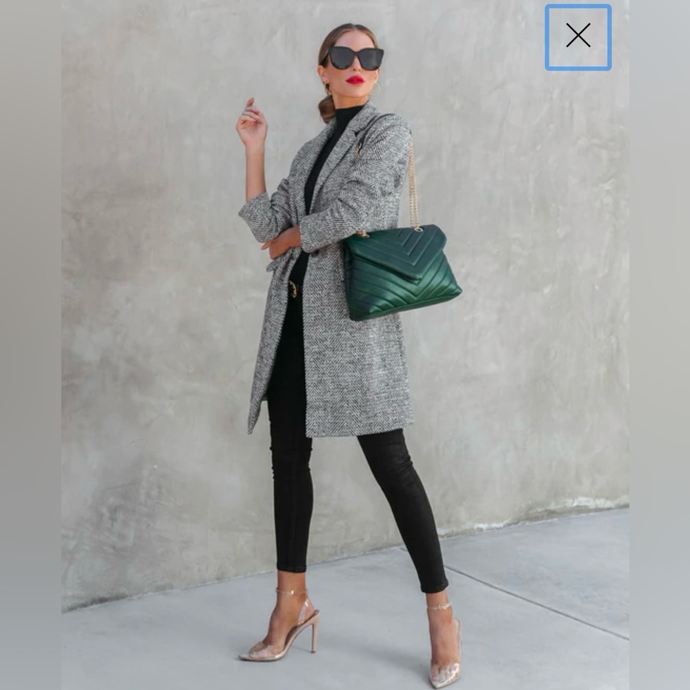 Work It Girl Pocketed Coat by VICI. Size M. Never been worn.
